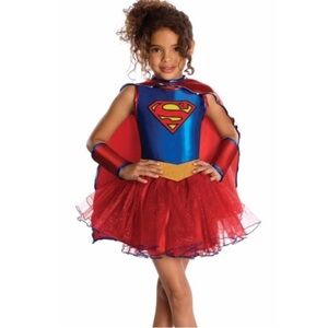 Supergirl Superhero Halloween Costume Girl Size Small 4-6 years